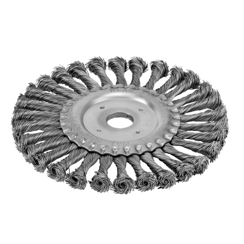 Щетка для УШМ 175 мм, посадка 22.2 мм, плоская, крученая металлическая проволока Сибртех по ценам производителя в Уфе с доставкой по всей России