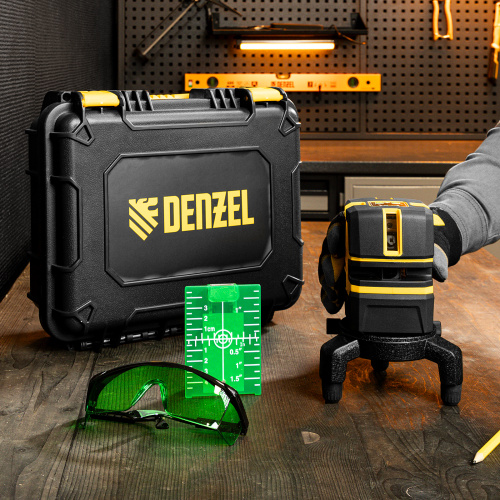 Лазерный уровень LX 06 Green, 30 м, 520 нм, аккумулятор Li 5200 mAh, резьба 5/8" Denzel по ценам производителя в Уфе с доставкой по всей России