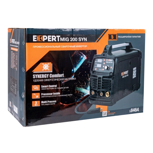 Сварочный полуавтомат EXPERT MIG 200 SYN купить в Москве с доставкой по всей России | ProtosMarket.ru