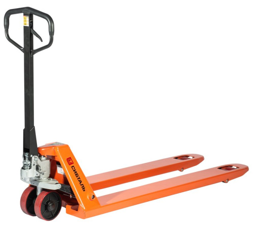 Гидравлическая тележка (рокла) ACR, 2,5 т, Вилы: 1150 Х 550, СибТаль, полиуретановые колеса по ценам производителя в Уфе с доставкой по всей России