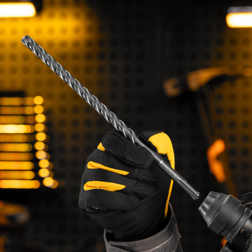 Бур по бетону, цельная крестовая пластина, 12x265 мм, SDS PLUS Denzel по ценам производителя в Уфе с доставкой по всей России