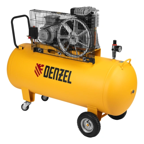 Компрессор воздушный BCI3000-T/200, ременный привод , 3.0 кВт, 200 литров, 530 л/мин Denzel по ценам производителя в Уфе с доставкой по всей России