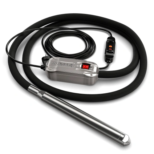 Высокочастотный глубинный вибратор со встроенным преобразователем 5 м Vektor EL 40 по ценам производителя в Уфе с доставкой по всей России