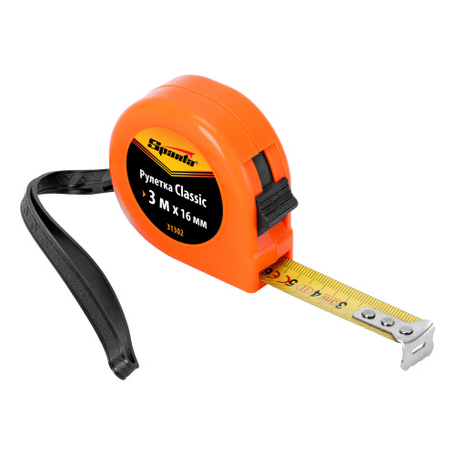 Рулетка Classic,3 м х 16 мм,пластиковый корпус Sparta по ценам производителя в Уфе с доставкой по всей России