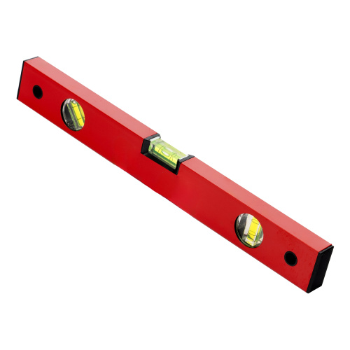 Уровень алюминиевый, 400 мм, 3 глазка, красный, линейка Matrix по ценам производителя в Уфе с доставкой по всей России