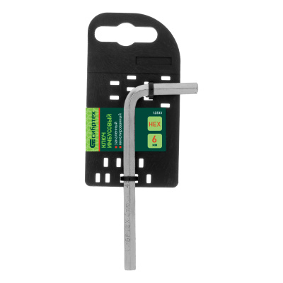 Ключ имбусовый HEX, 6 мм, 45x, закаленный, никель Сибртех по ценам производителя в Уфе с доставкой по всей России