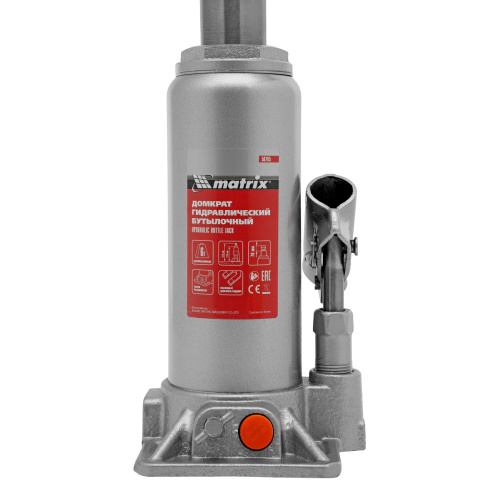 Домкрат гидравлический бутылочный, 6 т, h подъема 216-413 мм Matrix по ценам производителя в Уфе с доставкой по всей России