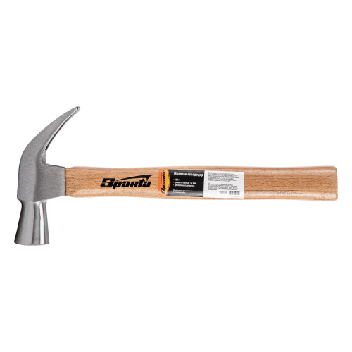 Молоток-гвоздодер, 650 г, боек 32 мм, деревянная рукоятка Sparta по ценам производителя в Уфе с доставкой по всей России