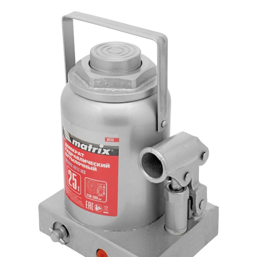 Домкрат гидравлический бутылочный, 25 т, высота подъема 230-360 мм Matrix купить в Москве с доставкой по всей России | ProtosMarket.ru
