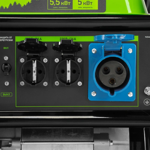 Генератор бензиновый БС-6500, 5.5 кВт, 230В, четырехтактный, 25 л, ручной стартер Сибртех по ценам производителя в Уфе с доставкой по всей России