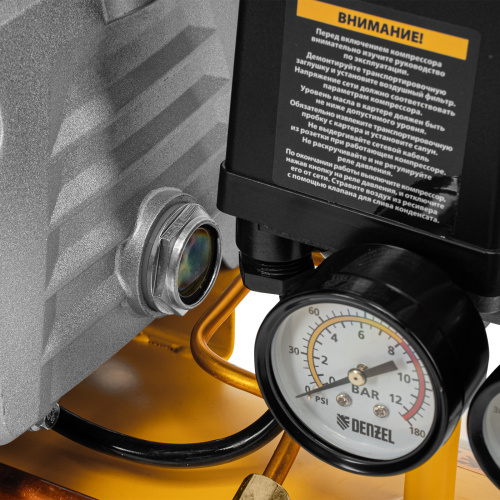 Компрессор воздушный DC1500/24, прямой привод, 1.5 кВт, 24 литра, 220 л/мин Denzel по ценам производителя в Уфе с доставкой по всей России