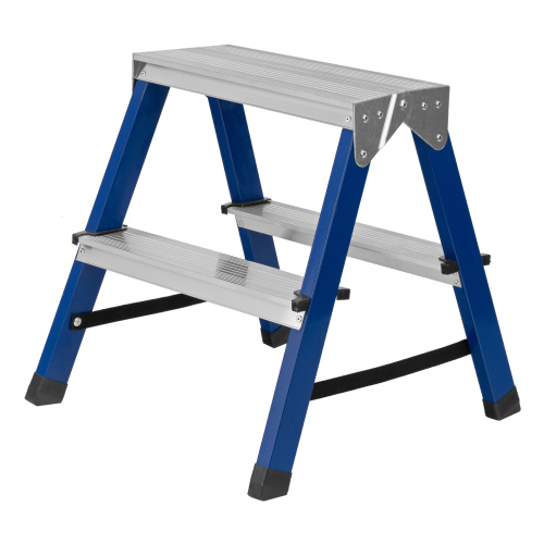 Стремянка двусторонняя 2 ступени, стальная, Сибртех по ценам производителя в Уфе с доставкой по всей России