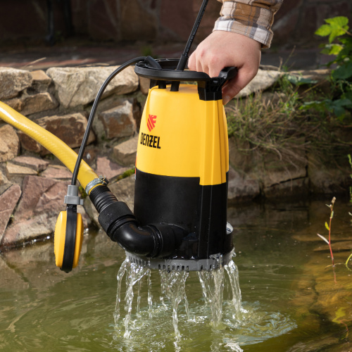Дренажный насос для чистой и грязной воды DP450S, 450 Вт, напор 6 м, 12000 л/ч Denzel по ценам производителя в Уфе с доставкой по всей России