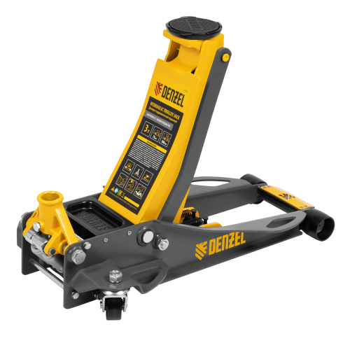 Домкрат гидравлический подкатной, 3 т, 75-500 мм, быстрый подъем, низкий подхват, проф. Denzel по ценам производителя в Уфе с доставкой по всей России