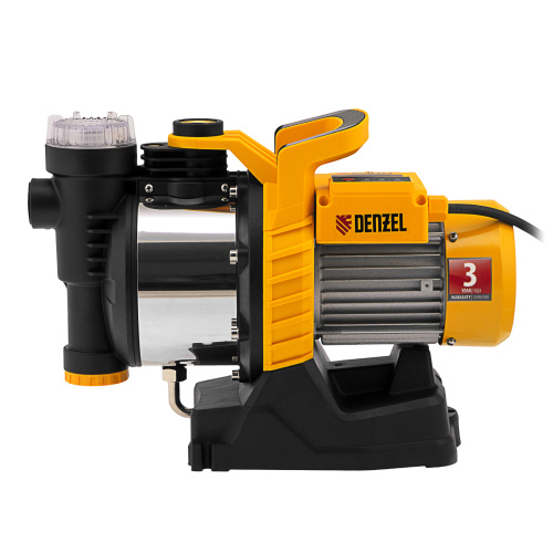 Садовый поверхностный насос GP1100SS, 1100 Вт, 4000 л/ч, подъем 45 м, пластик Denzel по ценам производителя в Уфе с доставкой по всей России