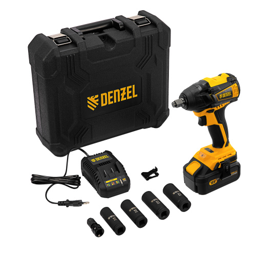 Гайковерт ударный аккумуляторный бесщет CIW-IB-300, Li-ion, 18В, 300Нм Denzel по ценам производителя в Уфе с доставкой по всей России