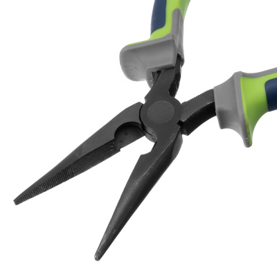 Длинногубцы прямые 180 мм, фосфатирование, трехкомпонентные рукоятки Сибртех по ценам производителя в Уфе с доставкой по всей России