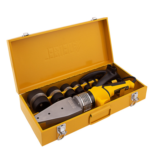 Аппарат для сварки пластиковых труб DWP-2000, Х-Pro, 2000 Вт, 300 град, комплект насадок, 20-63 мм Denzel по ценам производителя в Уфе с доставкой по всей России