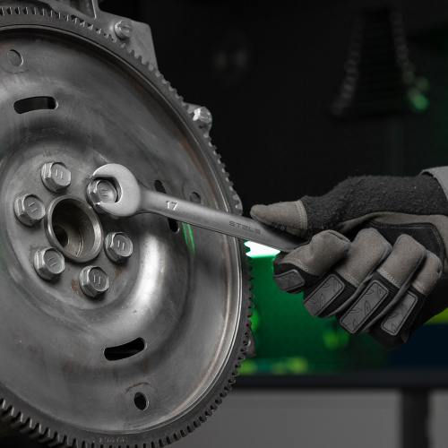 Набор ключей комбинированных 6-19 мм, 8 шт., CrV, матовый хром Stels по ценам производителя в Уфе с доставкой по всей России