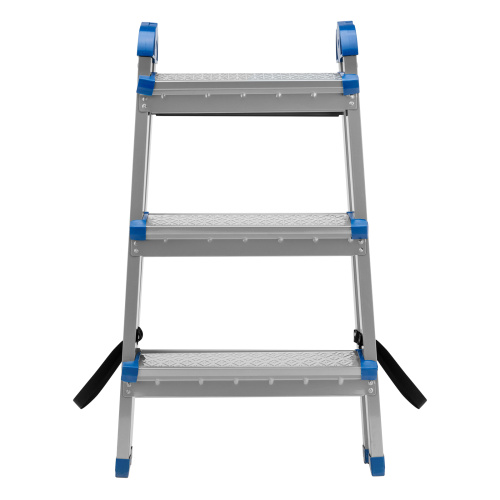 Стремянка двухсторонняя 3 ступени, сталь профиль, стальные ступени, Сибртех по ценам производителя в Уфе с доставкой по всей России