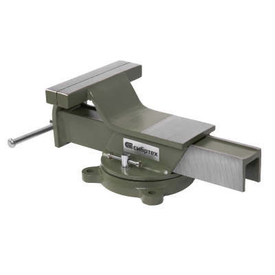 Тиски слесарные, 150 мм, стальные, поворотные Сибртех по ценам производителя в Уфе с доставкой по всей России