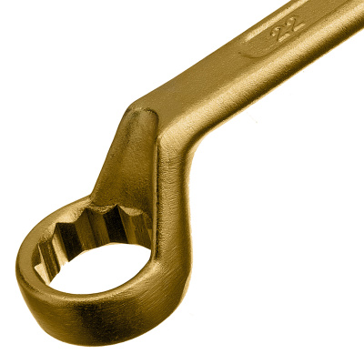 Ключ накидной, 20 х 22 мм, желтый цинк Сибртех по ценам производителя в Уфе с доставкой по всей России