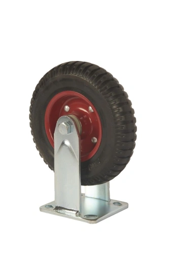 Колесо большегрузное неповоротное PF 200 200 мм резина с протектором (F) по ценам производителя в Уфе с доставкой по всей России