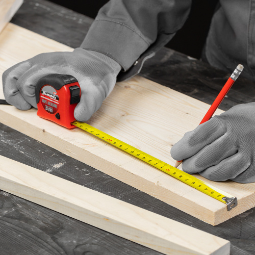 Рулетка Double fixation,3 м х 16 мм,обрезиненный корпус,двойная плавная фиксация Matrix по ценам производителя в Уфе с доставкой по всей России