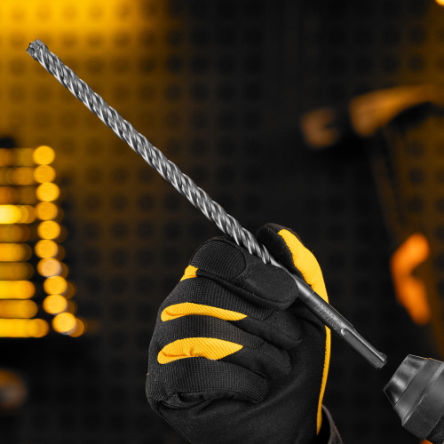 Бур по бетону, цельная крестовая пластина, 10x265 мм, SDS PLUS Denzel по ценам производителя в Уфе с доставкой по всей России