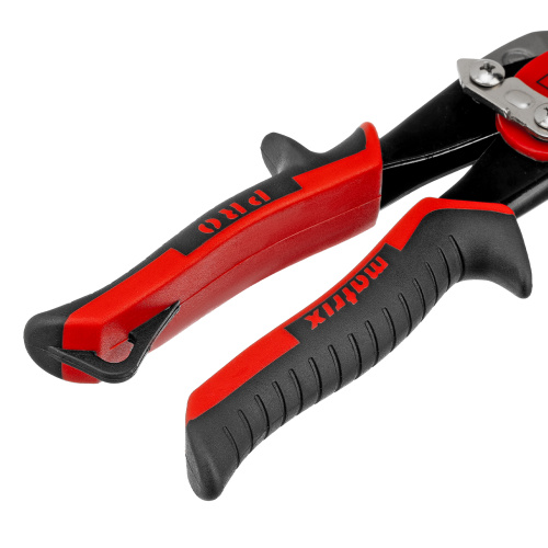 Ножницы по металлу, 250 мм, левый рез, сталь CRMO, двухкомпонентные рукоятки, PRO Matrix по ценам производителя в Уфе с доставкой по всей России