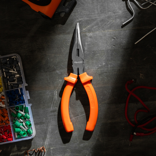 Длинногубцы изогнутые Classic, 160 мм, шлифованные, пластмассовые рукоятки Sparta по ценам производителя в Уфе с доставкой по всей России