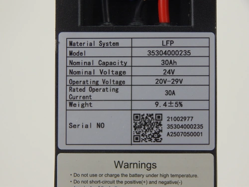 Аккумулятор литий-ионный (Li-ion) 24В/30Ач 520х85х195 для тележек CBD15W-II Li-ion по ценам производителя в Уфе с доставкой по всей России