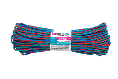 Шнур бельевой полипропиленовый с сердечником, 5 мм L 20 м, цветной, Home Palisad по ценам производителя в Уфе с доставкой по всей России
