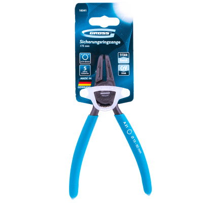 Съемник, 165 мм, для внешних стопорных колец (19-60 мм) изогнутые губки (разжим) Gross по ценам производителя в Уфе с доставкой по всей России