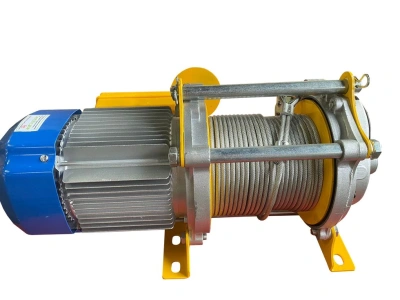 Лебедка электрическая  500/1000кг  50/25м с канатом 220В алюминиевый корпус TOR KCD (TSA) купить в Москве с доставкой по всей России | ProtosMarket.ru