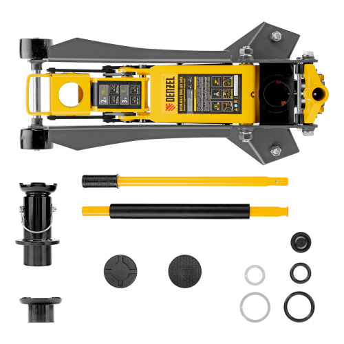 Домкрат гидравлический подкатной, 2/3 т, 98-770 мм, быстрый подъем, низ. подхват, проф, SUV Denzel по ценам производителя в Уфе с доставкой по всей России
