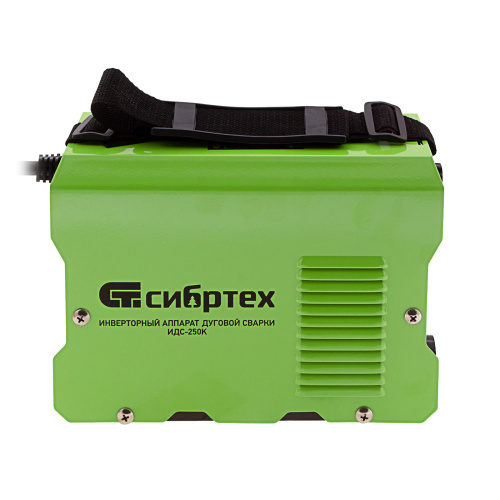 Инверторный аппарат дуговой сварки ИДС-250K, 250 А, ПВ 80%, диаметр электрода 1,6-5 мм Сибртех по ценам производителя в Уфе с доставкой по всей России