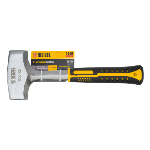 Кувалда 1,5 кг, цельнометаллическая, двухкомпонентная рукоятка Denzel по ценам производителя в Уфе с доставкой по всей России