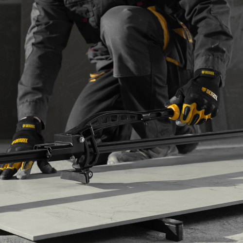 Плиткорез рельсовый 1200х16мм, каретка на подш., стальная станина, усил. рукоятка-пенал Denzel по ценам производителя в Уфе с доставкой по всей России