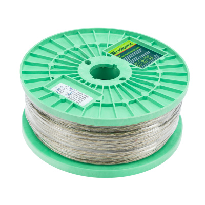 Трос металлополимерный прозрачный ПР-4.0, толщина 4.0 мм, катушка 100 метров Сибртех по ценам производителя в Уфе с доставкой по всей России