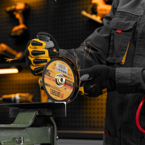 Пневматическая углошлифовальная машина AG125, 11000 об/мин, 125 мм, 186 л/мин Denzel по ценам производителя в Уфе с доставкой по всей России