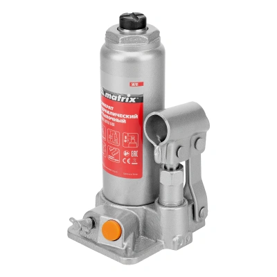 Домкрат гидравлический бутылочный, 2 т, h подъема 181-345 мм Matrix купить в Москве с доставкой по всей России | ProtosMarket.ru