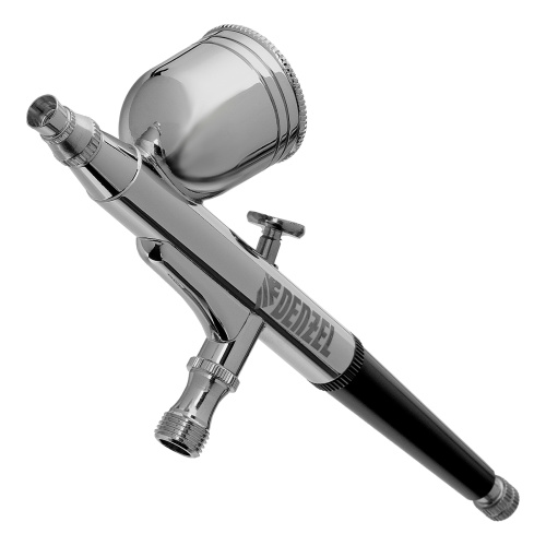 Аэрограф с верхним бачком AB1, 0.2/0.3/0.5 мм, 7 мл, 9 л/мин Denzel по ценам производителя в Уфе с доставкой по всей России