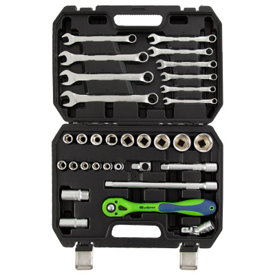 Набор инструментов 32 предмета, CrV, 1/2" Сибртех по ценам производителя в Уфе с доставкой по всей России