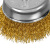 Щетка для дрели, 75 мм, "чашка" со шпилькой, латунированная витая проволока Matrix по ценам производителя в Уфе с доставкой по всей России