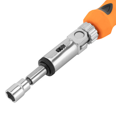 Отвертка реверсивная с шарниром, биты, торцевые головки, 18 шт, Sparta по ценам производителя в Уфе с доставкой по всей России