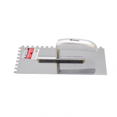 Гладилка из нержавеющей стали, 280 x 130 мм, деревянная ручка, зуб 8 x 8 мм Matrix по ценам производителя в Уфе с доставкой по всей России