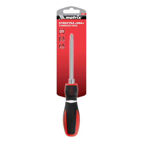 Отвертка комбинированная, SL6/PH2, CrV, двухкомпонентная рукоятка Matrix по ценам производителя в Уфе с доставкой по всей России
