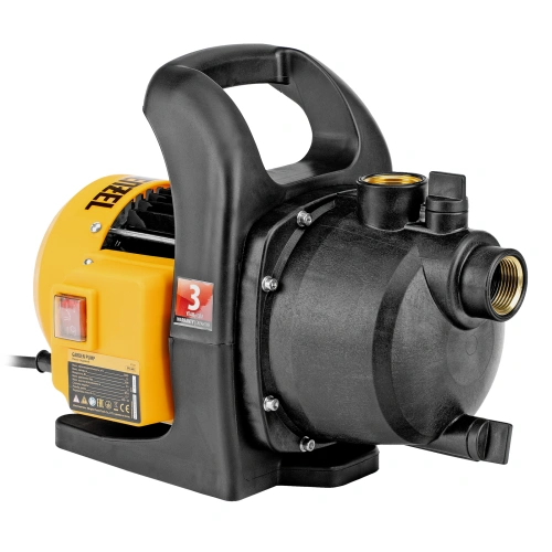 Садовый поверхностный насос GPL600, 600 Вт, 3000 л/ч, подъем 35 м, пластик Denzel по ценам производителя в Уфе с доставкой по всей России