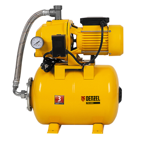 Насосная станция эжекторная PSD800C, 800 Вт, 2400 л/ч, ресивер 24 л, всасывание 20 м Denzel по ценам производителя в Уфе с доставкой по всей России